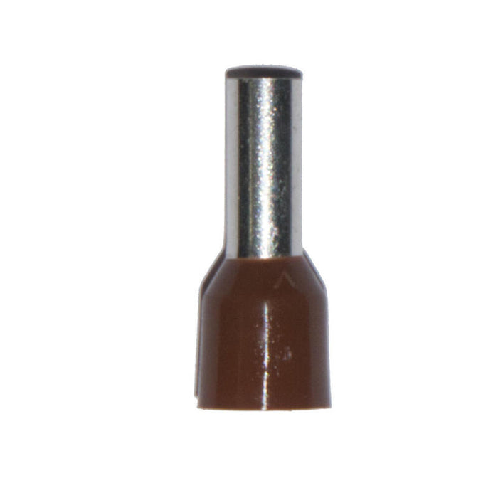 Pack De 2 Unidades - Puntera Aislada 10,00 Mm², Marrón, 100 Uds