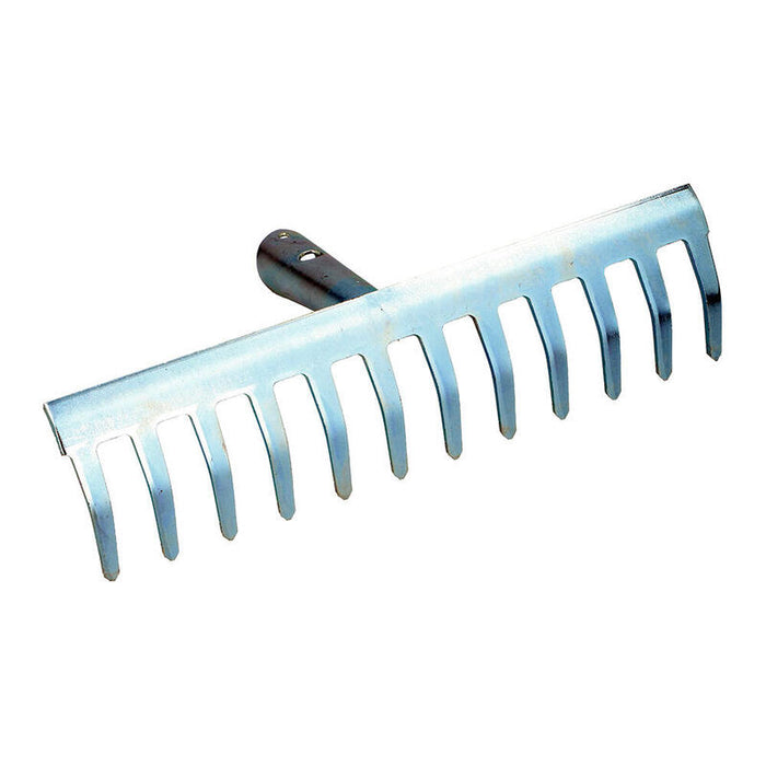 Pack De 2 Unidades - Rastrillo Metalico 12 Dientes Acero Galvanizado 29,5x13cm Kinzo