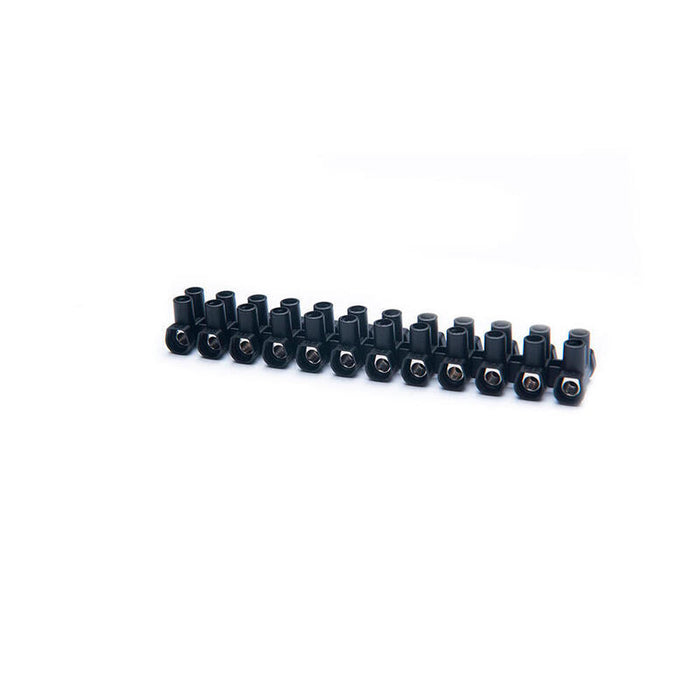 Pack De 2 Unidades - Regleta De Conexión 12 Polos 35 Mm² Negra