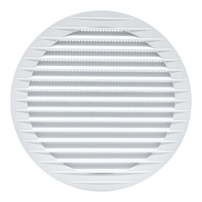 Pack De 2 Unidades - Rejilla Ventilación Redonda Empotrable Con Mosquitera Ø150mm Abs Blanca