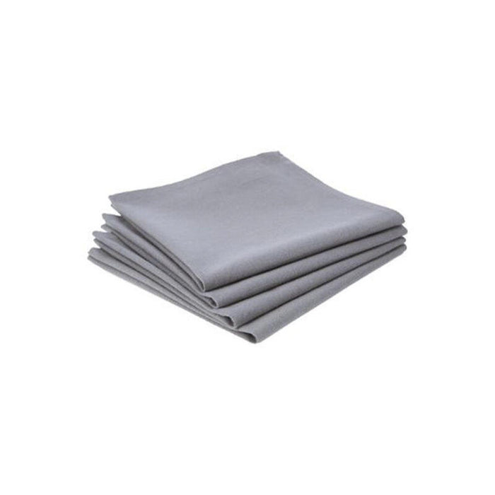 Pack De 2 Unidades - Servilletas De Algodón Color Gris 40 X 40 Cm, 4 Uds
