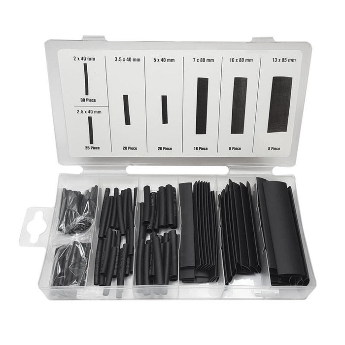Pack De 2 Unidades - Set De 120 Fundas Termoretractil Negras Varios Tamaños