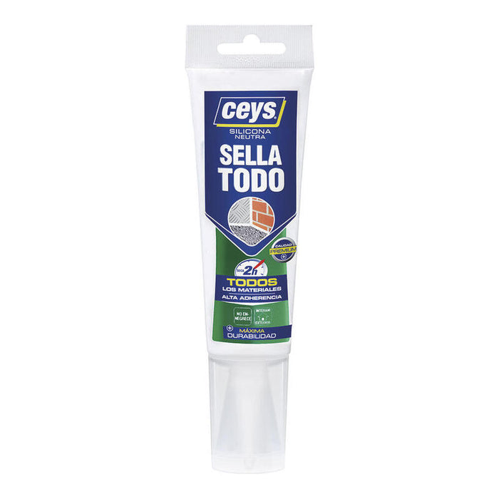 Pack De 2 Unidades - Silicona Sellatodo Blanco Tubo 125 Ml