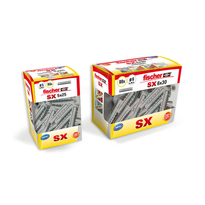 Pack De 2 Unidades - Taco Sx Plus Ø6 X 30 Mm, Caja 80 Uds