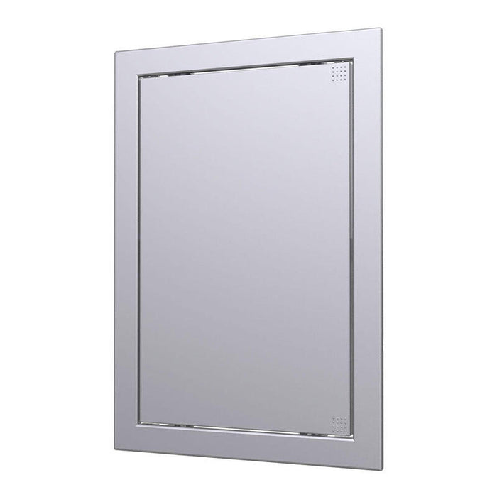 Pack De 2 Unidades - Tapa De Registro Plástico Plata Mate 20x40cm