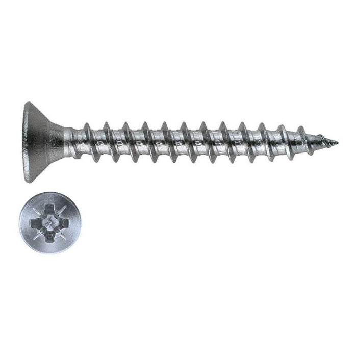 Pack De 2 Unidades - Tirafondo Din-7505-A, Cabeza Avellanada Pz2, Zincado Cr-3, 4,0 X 50 Mm, Caja 250 Uds