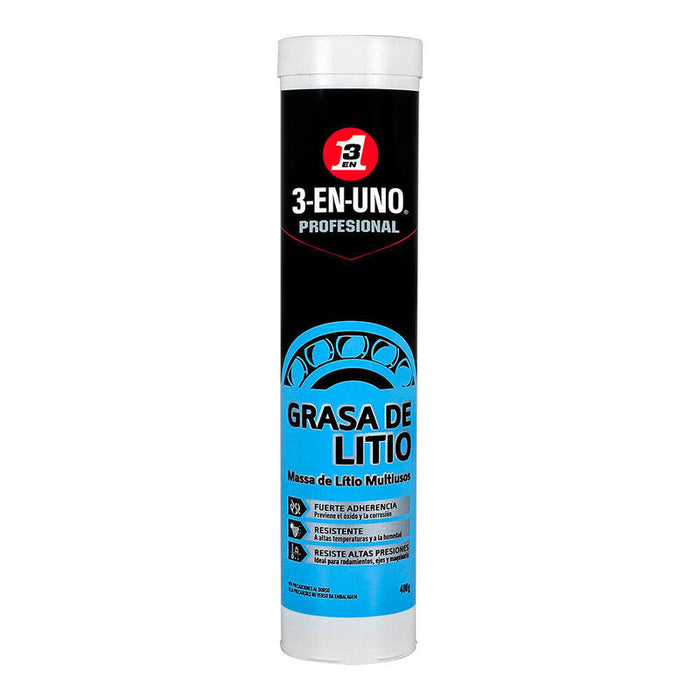 Pack De 2 Unidades - Tubo De Grasa De Litio Multiusos 400g 34223/37 3 En 1