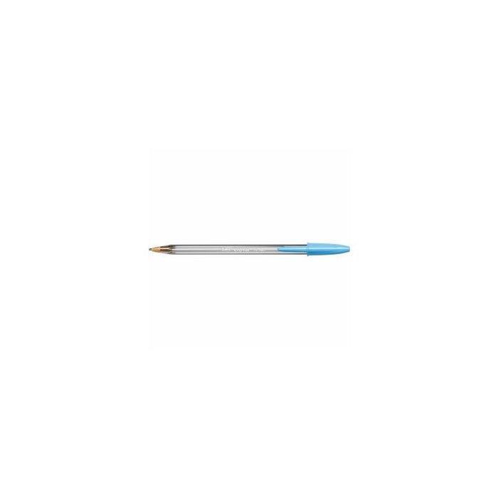 Pack De 20 Unidades Bic Cristal Fun Boligrafo De Bola - Punta Gruesa De 1.6mm - Tinta Con Base De Aceite - Color Azul Turquesa