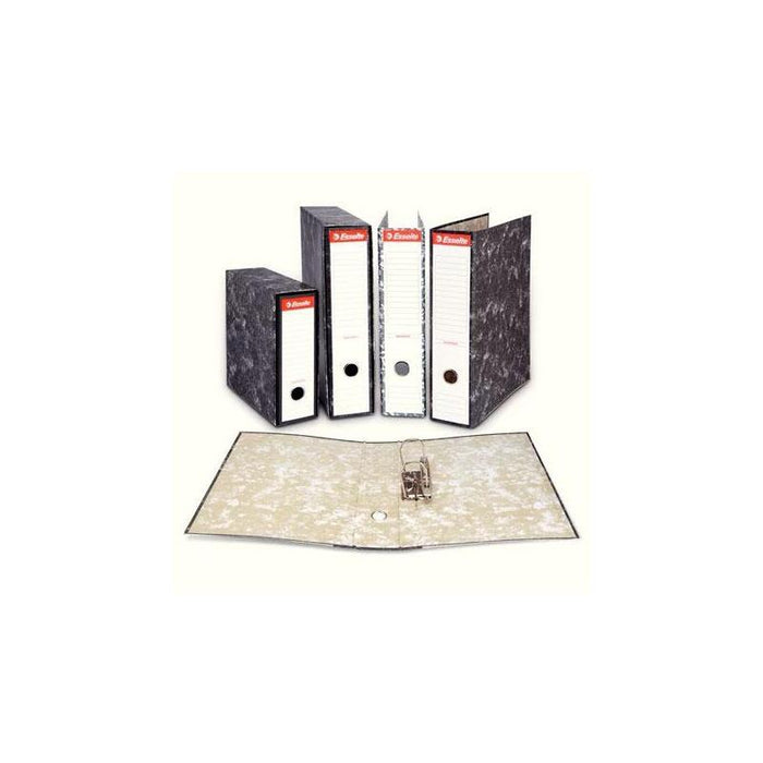 Pack De 20 Unidades Esselte Archivador Palanca Folio Lomo Ancho Cartón Jaspeado