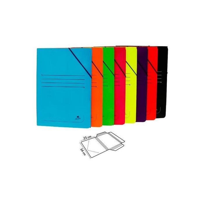 Pack De 20 Unidades Mariola Carpeta Con Gomas Solapa Folio Cartón Plastificado Brillo C/Surtidos