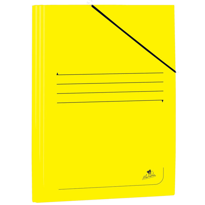 Pack De 20 Unidades Mariola Carpeta De Carton Plastificado Folio 500gr/M2 - Medidas 34x25cm - Cierre Con Goma Elastica