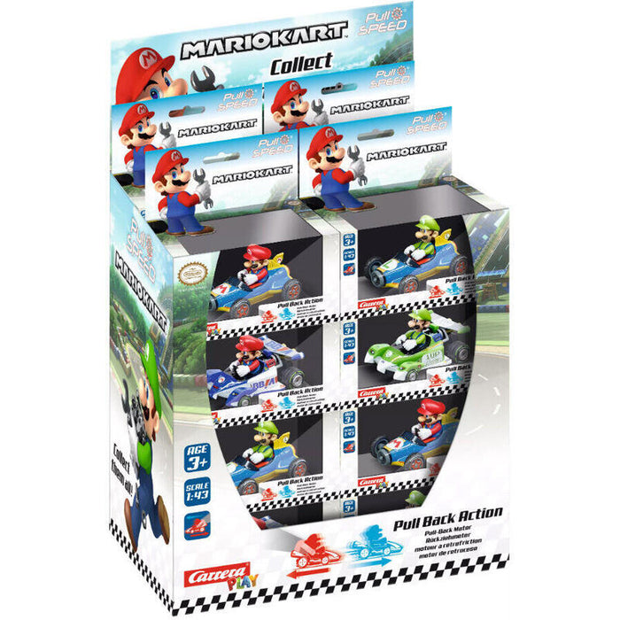 Pack De 24 Unidades - Coche Pull Speed Special Mario Kart Surtido