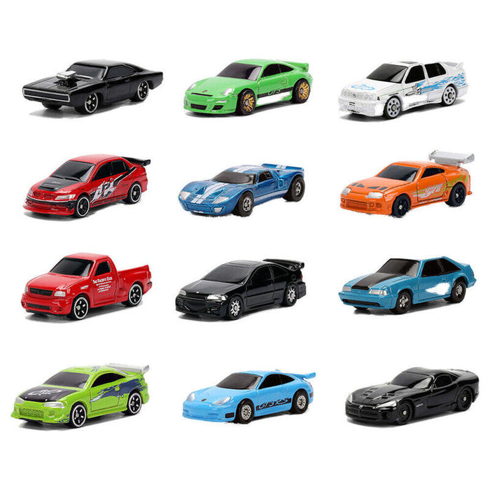 Pack De 24 Unidades - Coche Sobre Sorpresa Die-Cast Fast & Furious 4cm Surtido