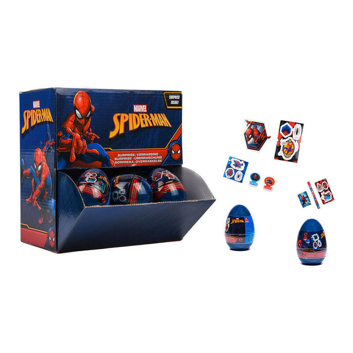Pack De 24 Unidades - Huevo Sorpresa Spiderman Marvel Surtido
