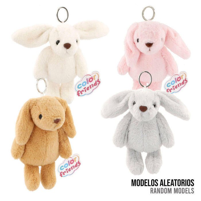 Pack De 24 Unidades - Llavero Peluche Conejo 12cm Surtido