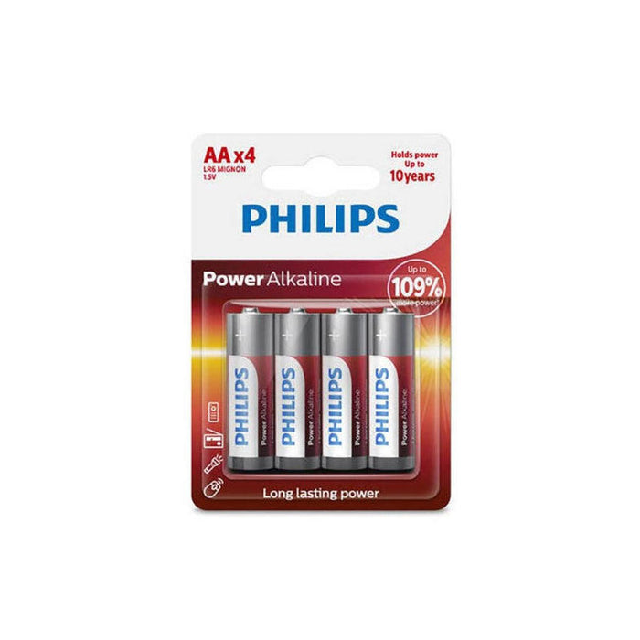 Pack De 24 Unidades Philips Power Alkaline Pila Aa Lr6 Blister*4