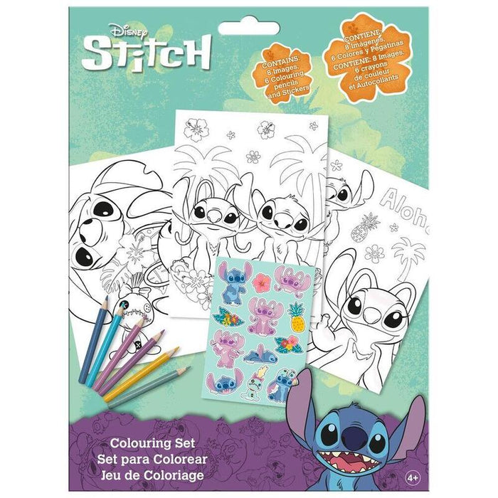 Pack De 24 Unidades - Set Colorear Pegatinas Stitch Disney