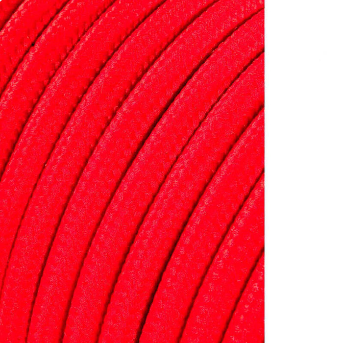 Pack De 25 Unidades - Carrete Cable Cordón Tubular H03vv-F 2 X 0,75 Mm² Rojo, 25 M