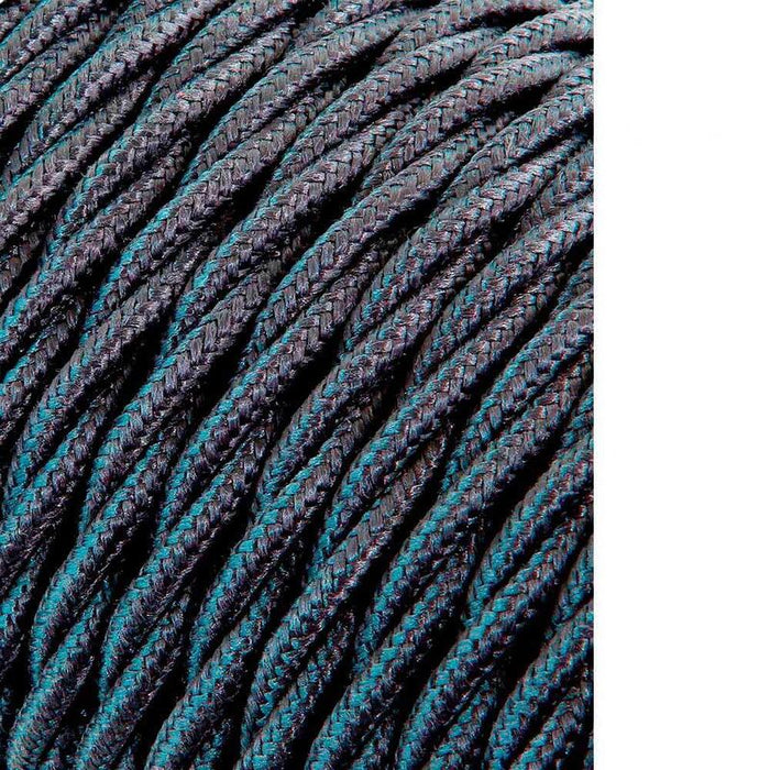 Pack De 25 Unidades - Carrete Cable Textil Trenzado H03vv-F 2 X 0,75 Mm² Gris Oscuro, 25 M