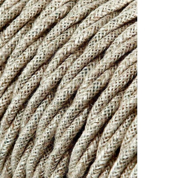 Pack De 25 Unidades - Carrete Cable Textil Trenzado H03vv-F 2 X 0,75 Mm² Lino, 25 M