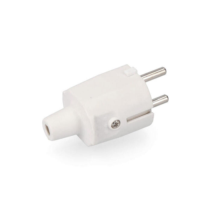 Pack De 25 Unidades - Clavija De Goma 10/16a 250v T/Tl Ip44 4,8mm Blanca (Retractilada) Edm