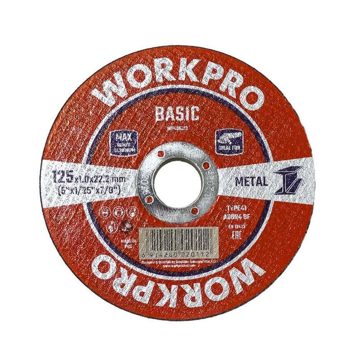 Pack De 25 Unidades - Disco De Corte Metal E Inox T41, Basic, Ø125 X 1,0 X 22,2 Mm