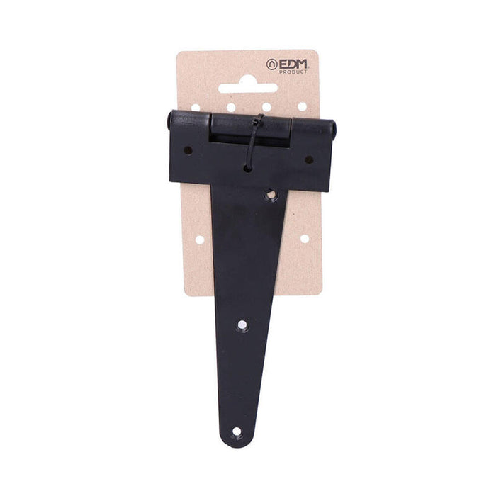 Pack De 3 Unidades - Bisagra En Forma De T 185 X 90 Mm De Hierro Negro Epoxy