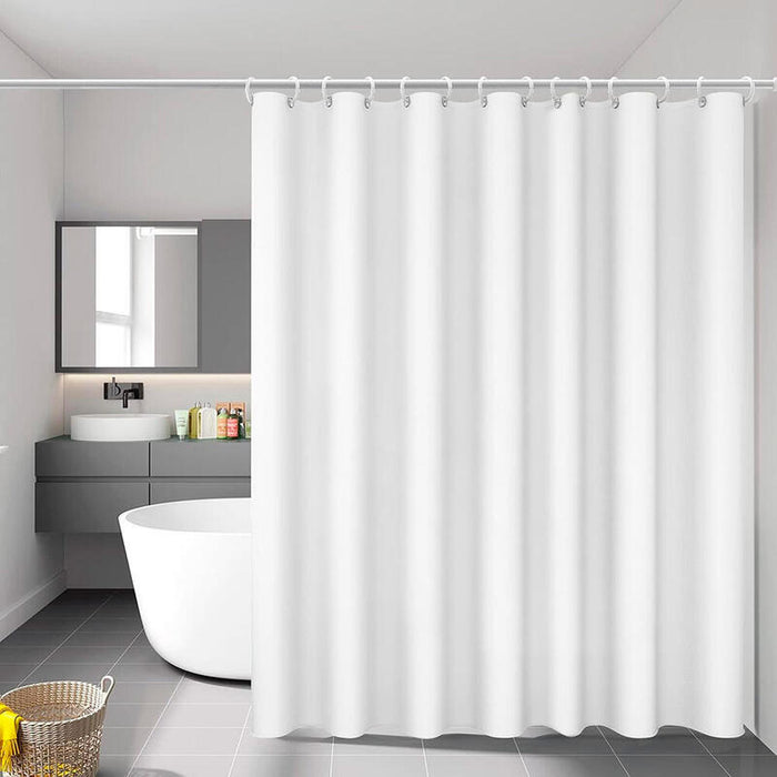 Pack De 3 Unidades - Cortina De Baño Basic Blanca 140 X 180 Cm
