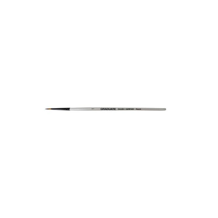 Pack De 3 Unidades Daler Rowney Graduate Pincel Multitecnica - Pelo Sintetico - Mango Corto - Redondo Nº1