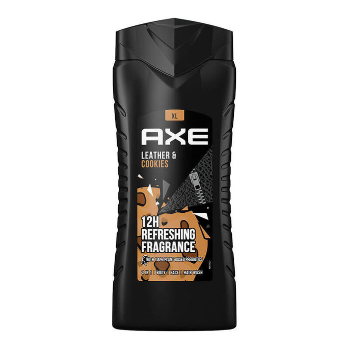 Pack De 3 Unidades - Gel De Baño Axe 'Collision: Leather & Cookies' 400ml