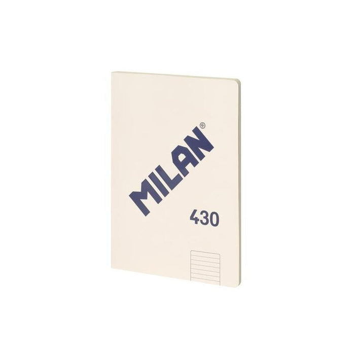 Pack De 3 Unidades Milan Libreta Encolada A4 48h Papel 95gr  1 Línea 7mm Serie 1918 Beige