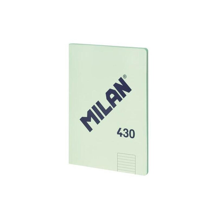Pack De 3 Unidades Milan Libreta Encolada A4 48h Papel 95gr  1 Línea 7mm Serie 1918 Verde