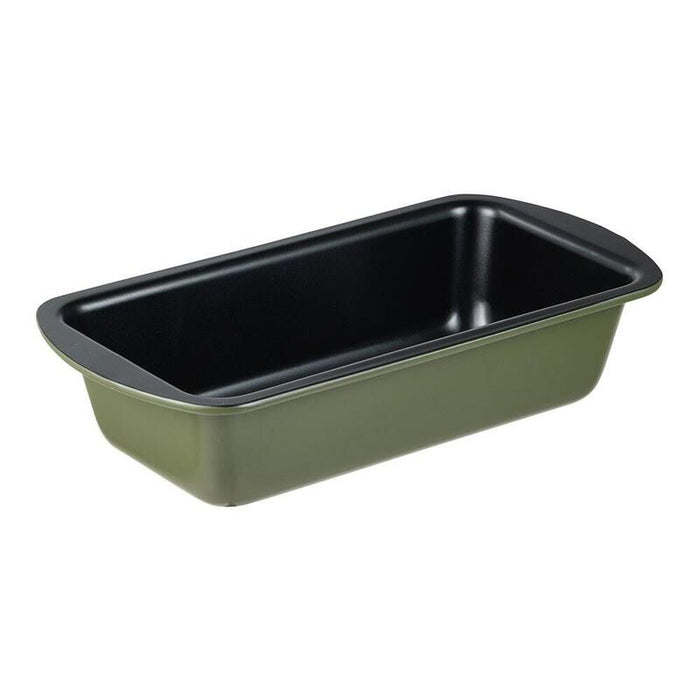 Pack De 3 Unidades - Molde Rectangular De Acero Al Carbono, Para Horno, Experto, Verde Oliva, 25.5 X 13,3 X 5,7 Cm