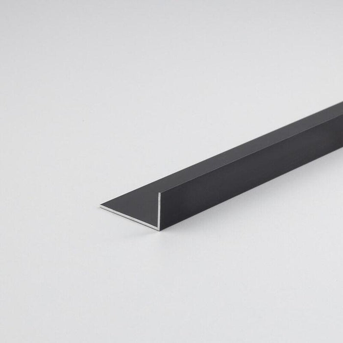 Pack De 3 Unidades - Perfil Bricolaje Ángulo L Aluminio Negro Mate 1000 X 20 X 10 Mm