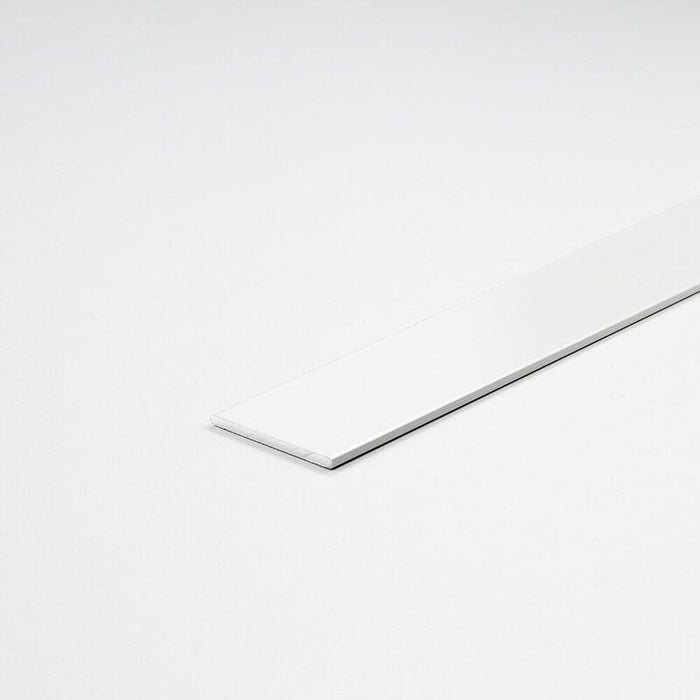 Pack De 3 Unidades - Perfil Bricolaje Pletina Aluminio Pintado Blanco 1000 X 15 X 2 Mm