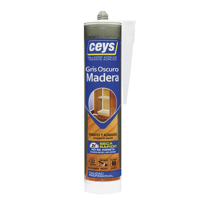 Pack De 3 Unidades - Sellador Acrílico Madera Gris Oscuro 300 Ml