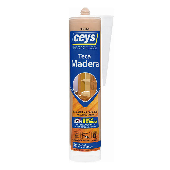 Pack De 3 Unidades - Sellador Acrílico Madera Teca 300 Ml
