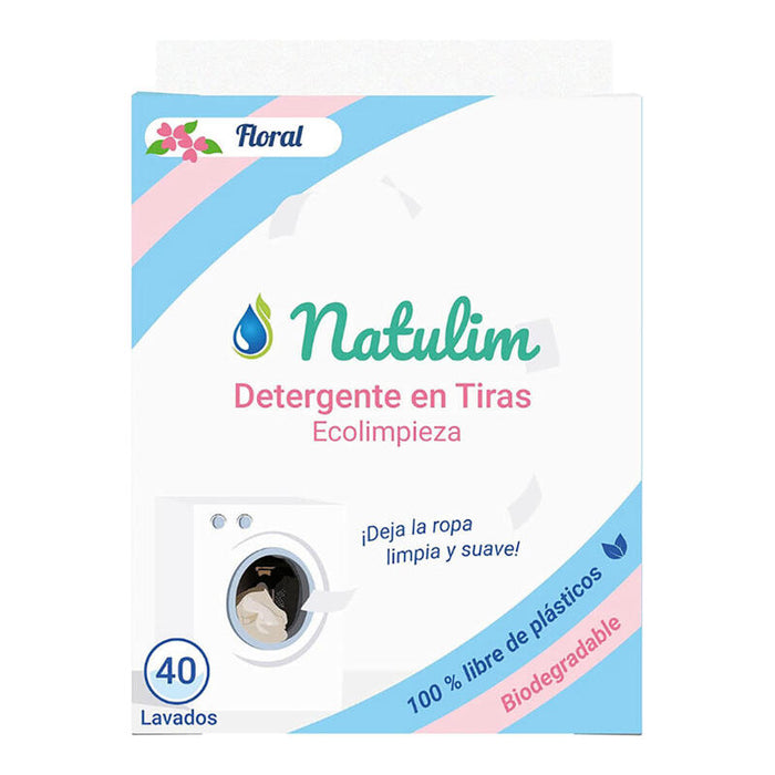 Pack De 3 Unidades - S.Of. Detergente En Tiras Natulim Floral 40 Lavados