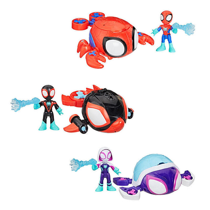 Pack De 3 Unidades - Vehiculos Marinos Spidey Marvel Surtido