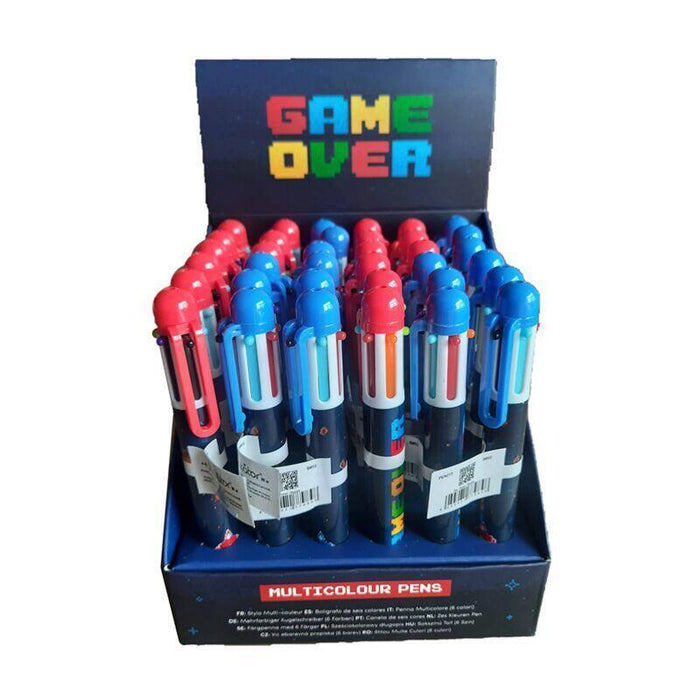 Pack De 36 Unidades - Boligrafo Multicolor Game Over