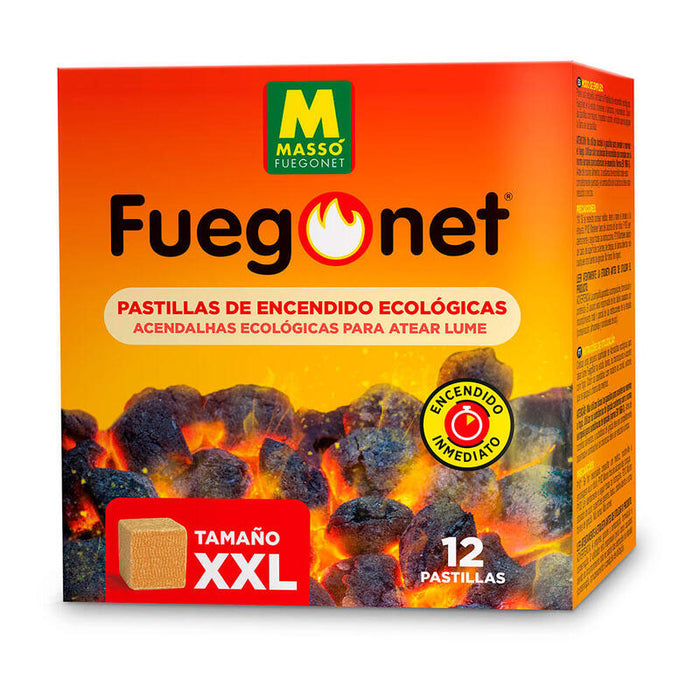 Pack De 4 Unidades - 12 Unidades Pastillas Ecológicas Xxl Fuegonet Massó