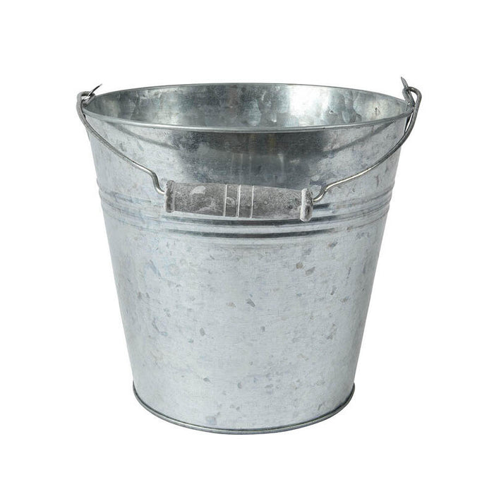 Pack De 4 Unidades - Cubo De Zinc, Para Exterior Ø18 X 17 Cm
