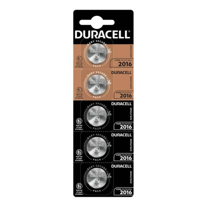 Pack De 4 Unidades Duracell Pila Boton Litio Cr2016 3v Blister*5 4 Uds