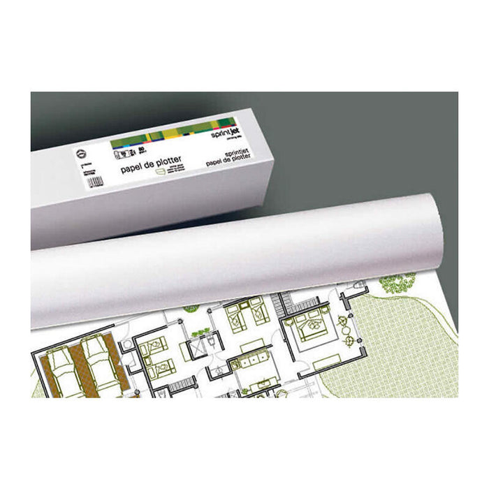 Pack De 4 Unidades Fabrisa Plus Bobina De Papel Para Plotter 80gr - Medidas 610mm X 50m