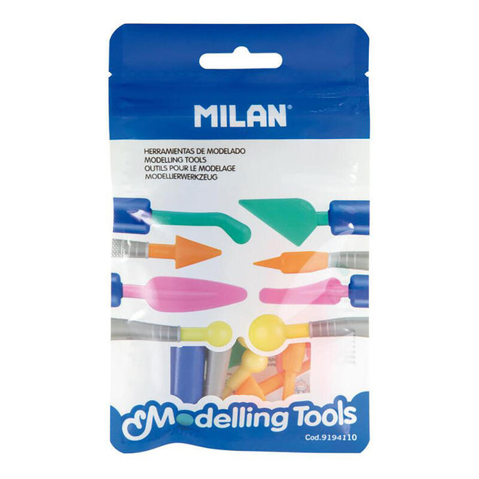 Pack De 4 Unidades - Herramientas De Modelado: 2 Mangos + 8 Puntas