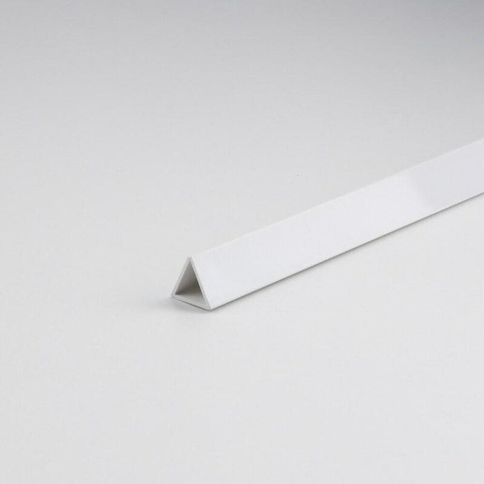 Pack De 4 Unidades - Perfil Junquillo Triangular Pvc Blanco 1000 X Ø12 Mm