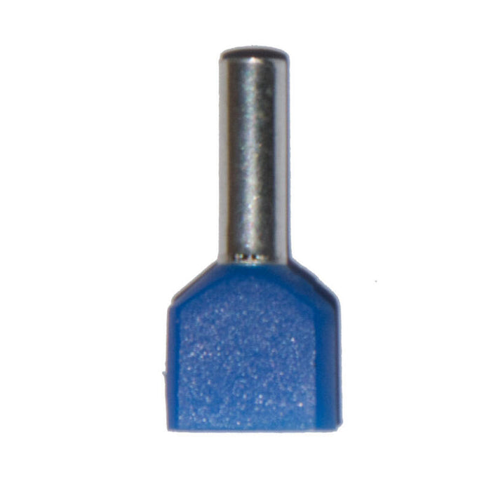 Pack De 4 Unidades - Puntera Aislada 02,50 Mm², Doble, Azul, 100 Uds