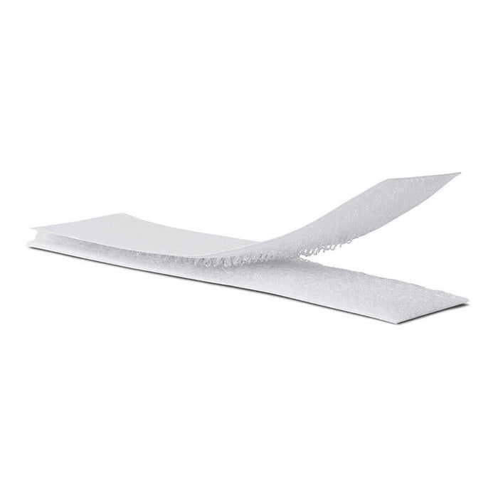 Pack De 4 Unidades - Tira Adhesiva De Cierre De Gancho Y Bucle Blanco 2 X 10 Cm