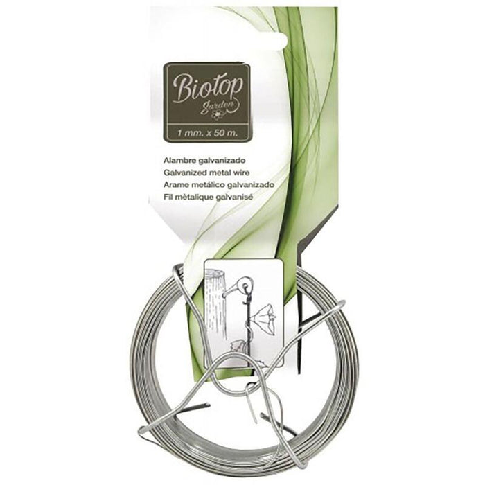 Pack De 5 Unidades - Alambre Metálico Galvanizado, Ø1 Mm X 50 M