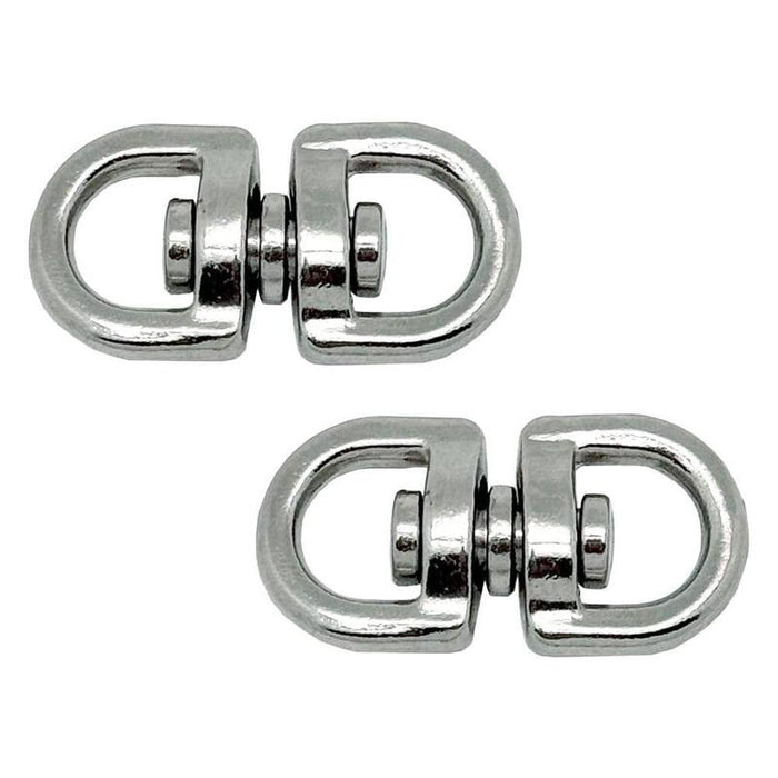 Pack De 5 Unidades - Anilla Giratoria Ap12, Acero Níquelado, 10 Mm, 3/8". 2 Unidades
